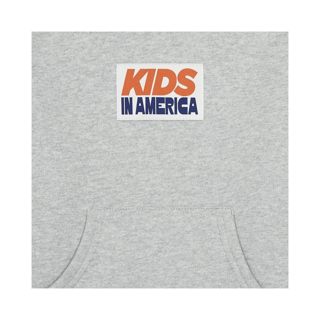 Hundred Pieces - Kids In America Organic Cotton Hoodie - Anthracite Grey Marl - Boy