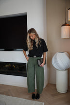 Pantalon Velours Elly - Kaki