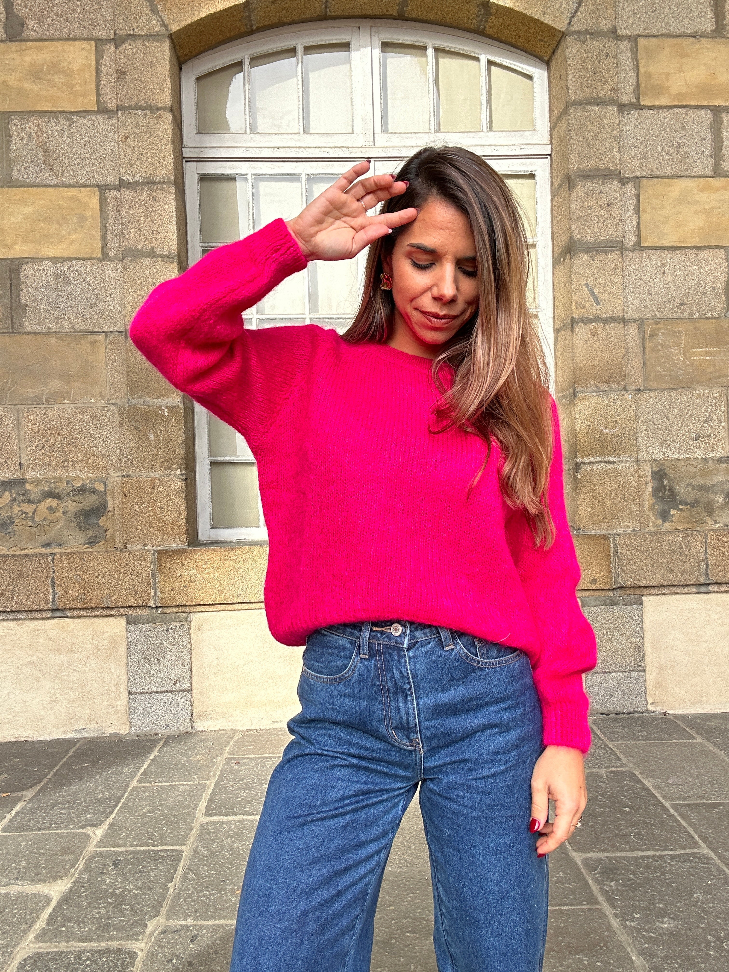 Anna Fuchsia Jumper