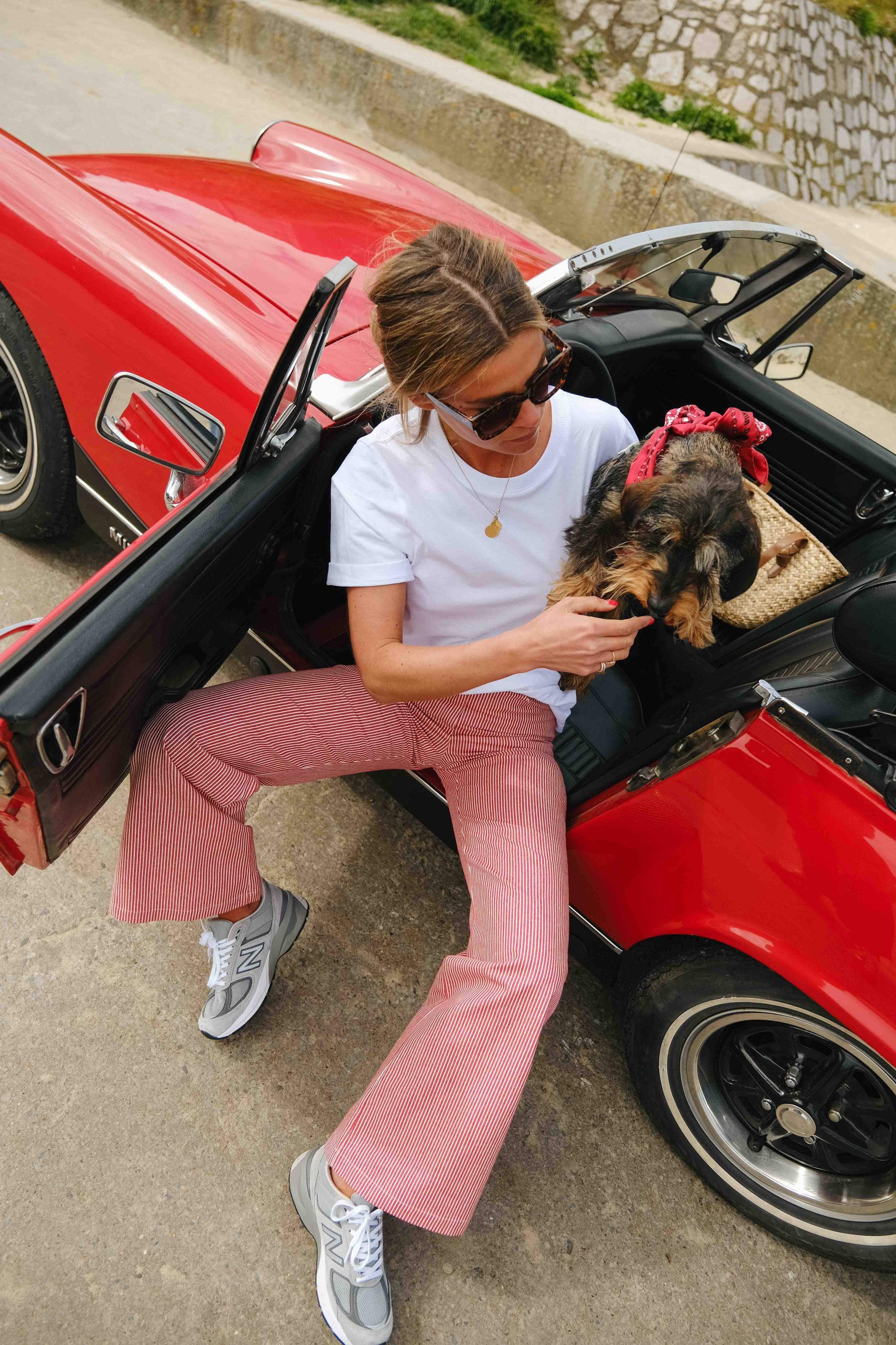 Red Striped Victor Trousers