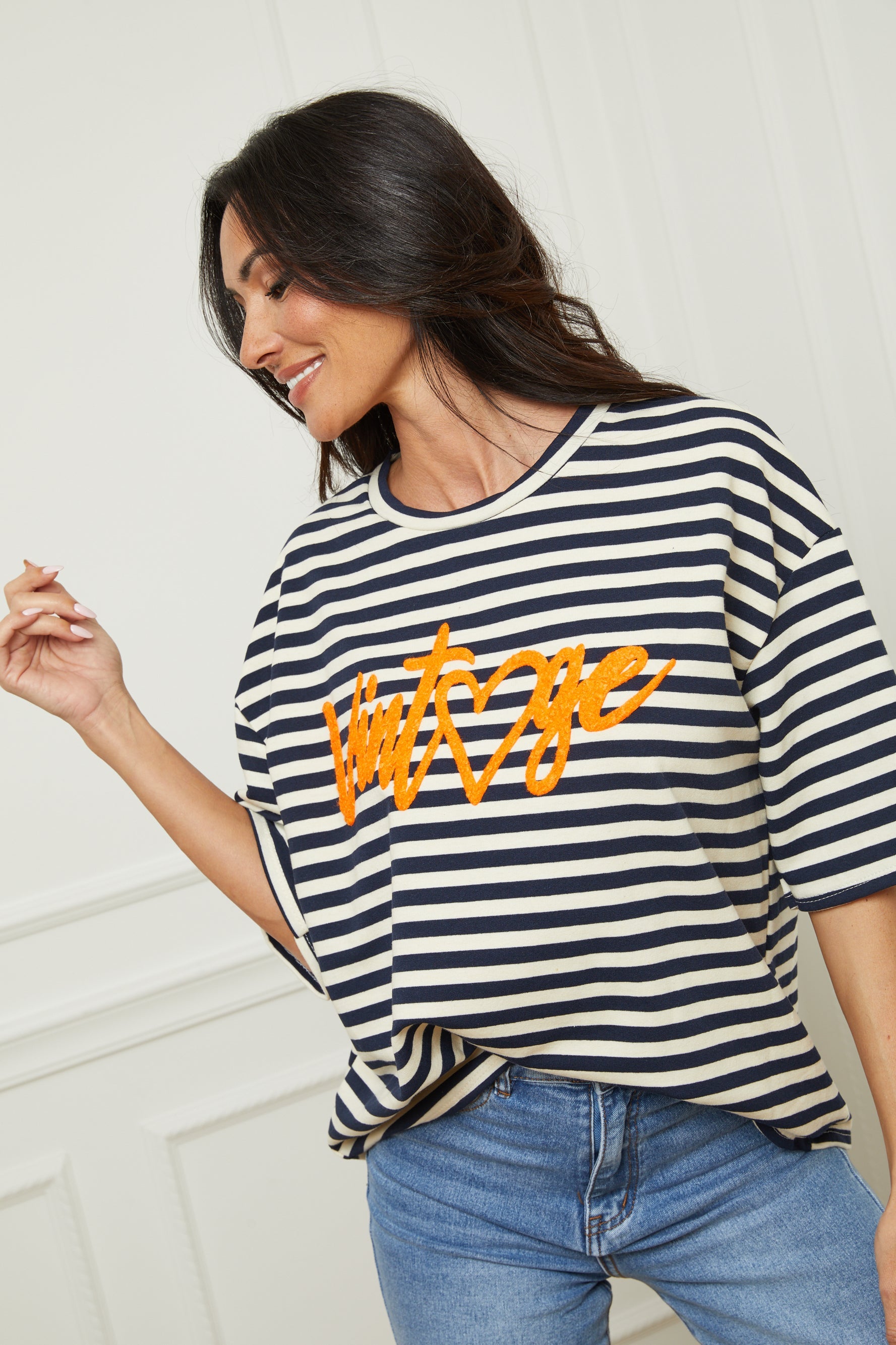 Tee Shirt Vintage - Marine