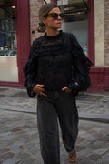 Blouse Salomé Transparent Noir