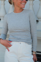 T-Shirt Félix Côtelé Gris