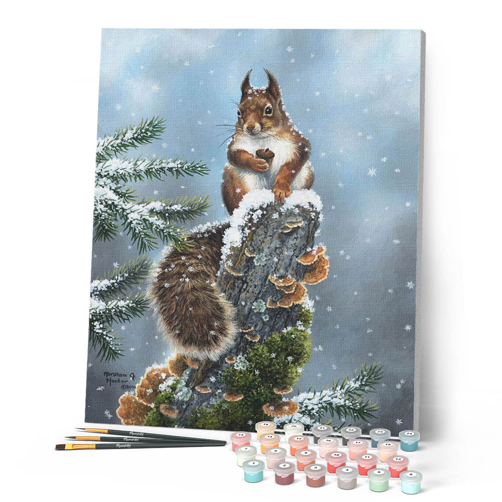Paint By Numbers - Perched Squirrel