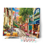 Pintura por números - Callejón en París