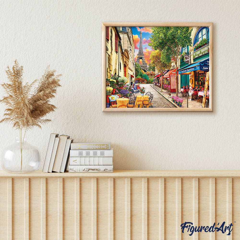 Pintura por números - Callejón en París