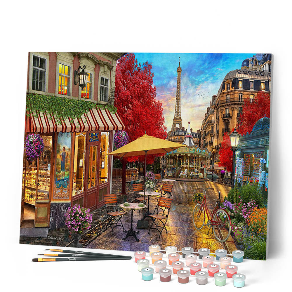Pintura por números - Terraza en París