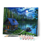 Pintura por números - Lago nocturno