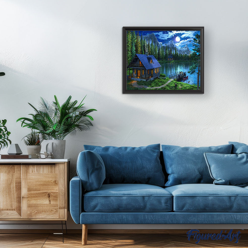 Pintura por números - Lago nocturno