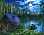 Pintura por números - Lago nocturno