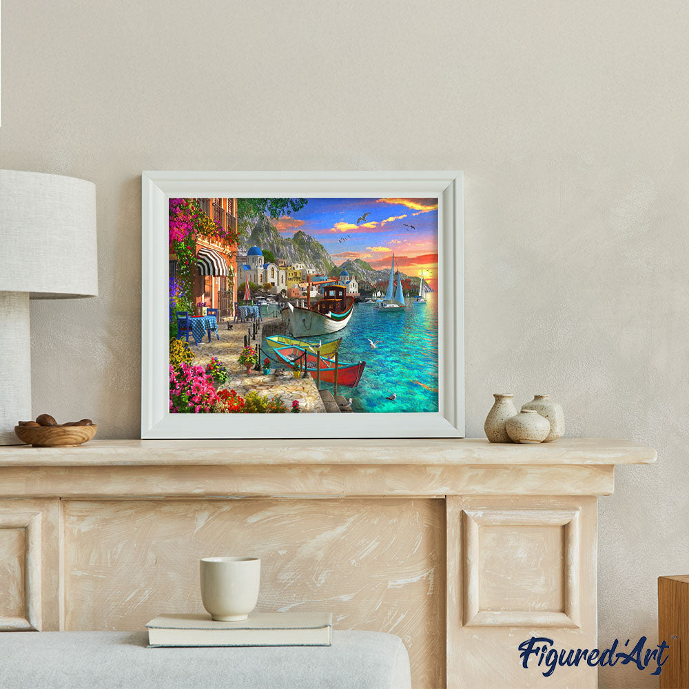 Peinture Par Numéros - Port Fleuri