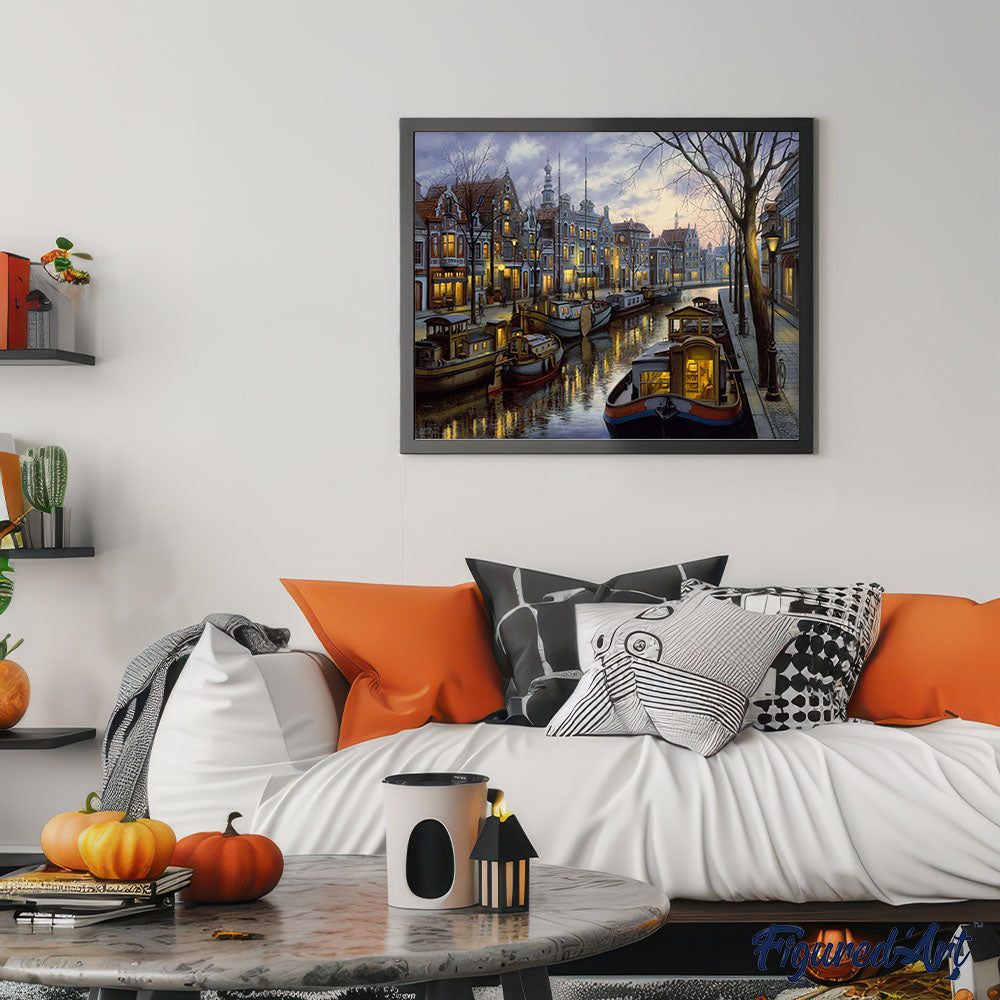 Peinture Par Numéros - Vie Sur Le Canal