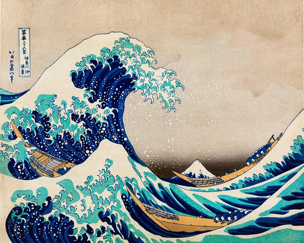 Peinture Par Numéros - La Grande Vague De Kanagawa - Katsushika Hokusai