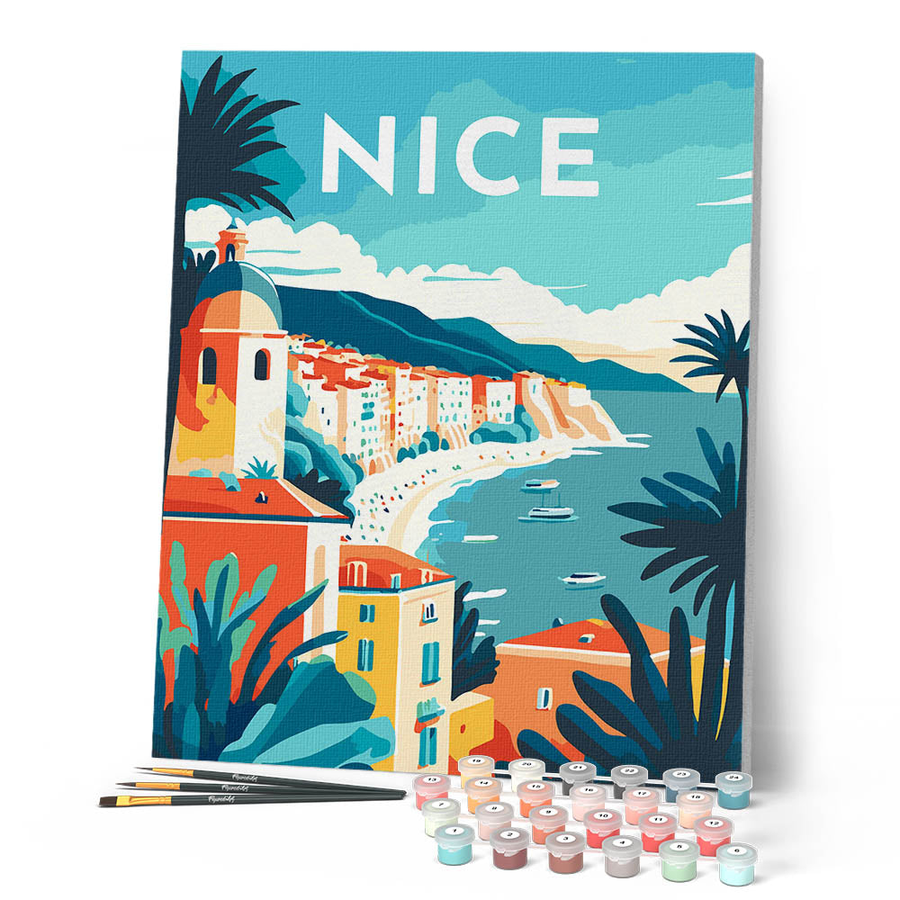 Peinture Par Numéros - Affiche Vintage Nice