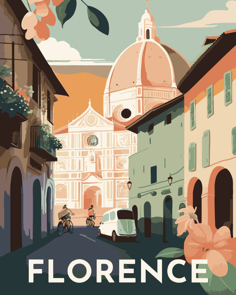 Paint by Numbers - Vintage Florence Poster