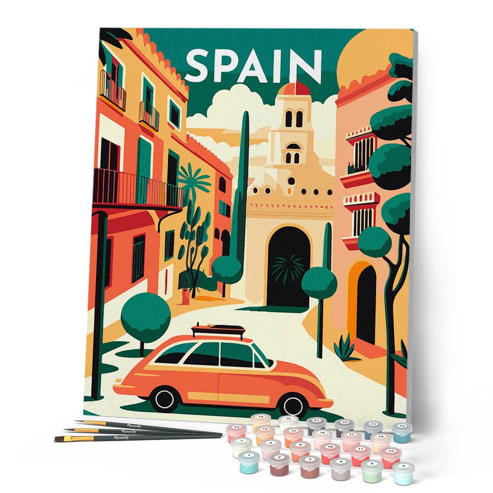 Pintura por números - Cartel Vintage Sevilla