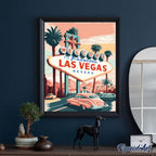 Paint By Numbers - Vintage Las Vegas Poster