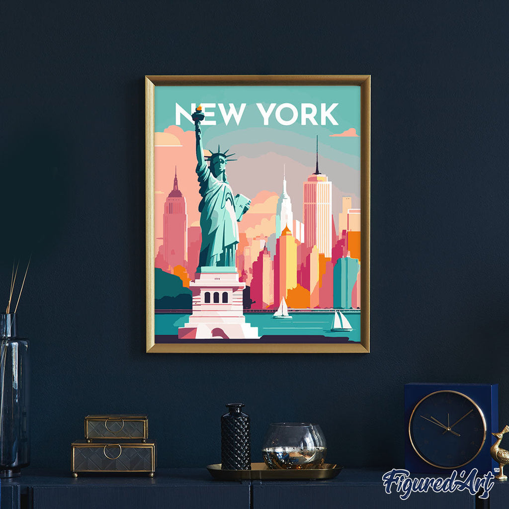 Peinture Par Numéros - Affiche Vintage New York