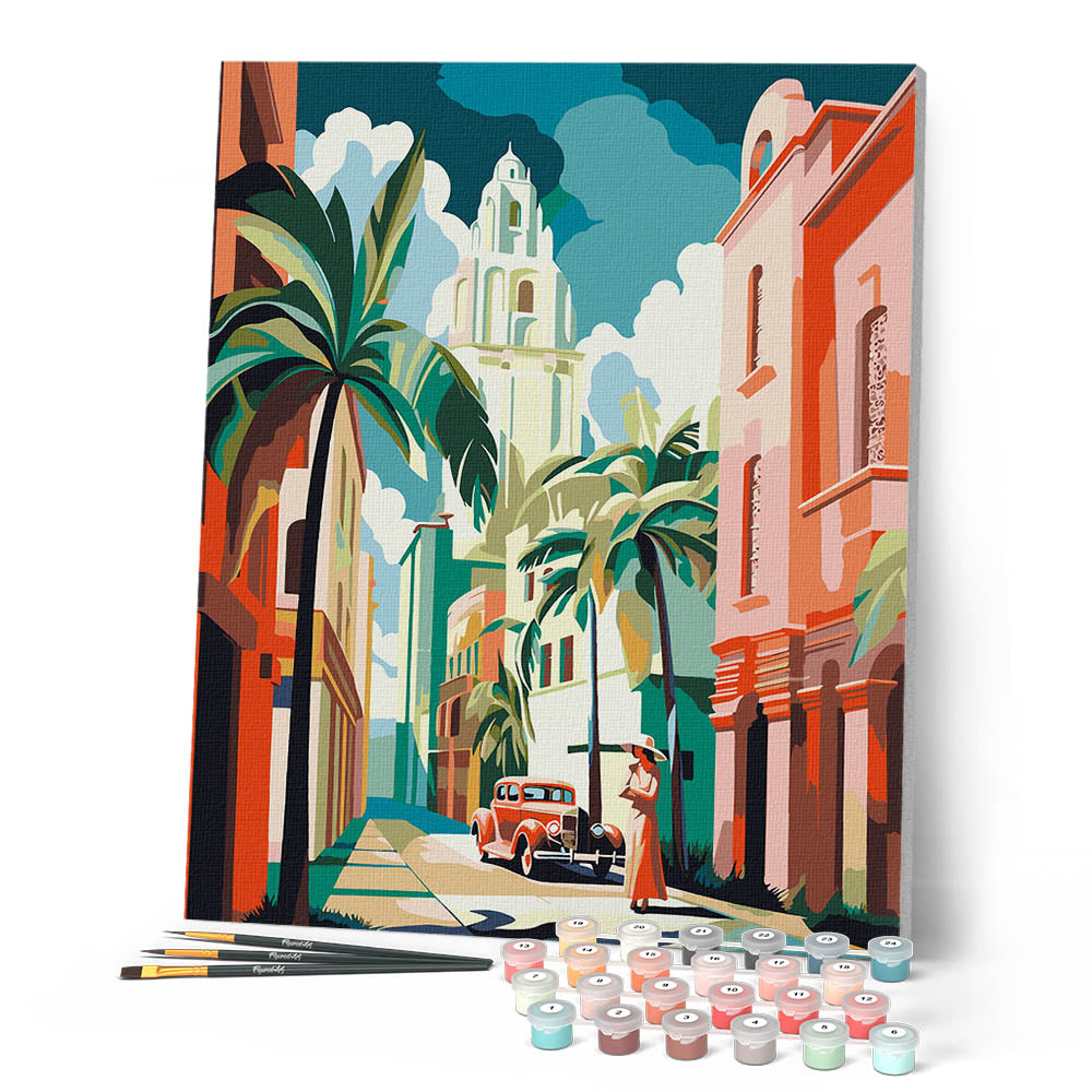 Peinture Par Numéros - Cuba Art Déco