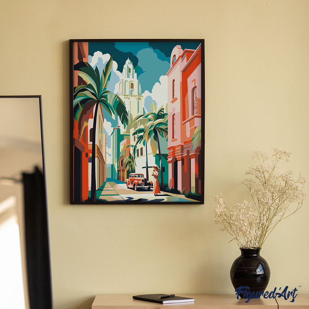 Peinture Par Numéros - Cuba Art Déco