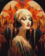 Pintura por números - Mujer Art Déco