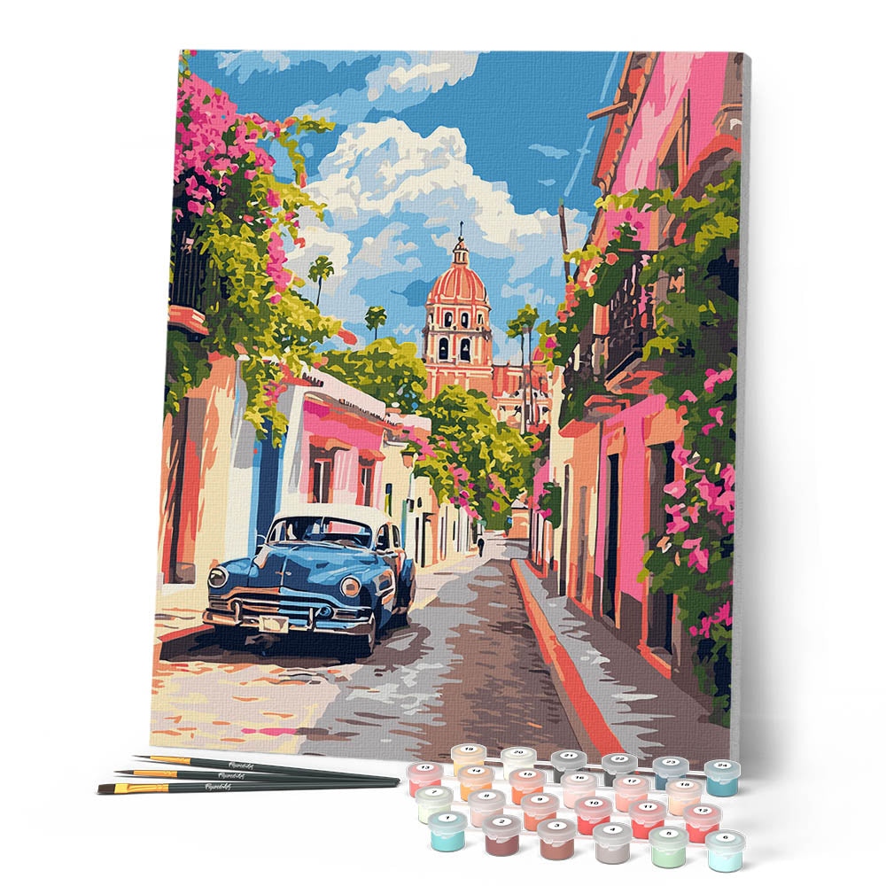 Peinture Par Numéros - Voiture Classique À Mexico