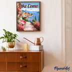Paint By Numbers - Lake Como In Bloom Travel Poster