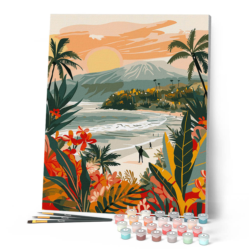Paint By Numbers - Tropical Beach