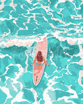 Pintura por números - Chica entre las olas