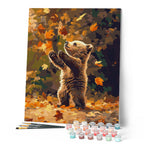 Paint By Numbers - Little Bear And Falling Leaves
