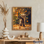 Paint By Numbers - Little Bear And Falling Leaves