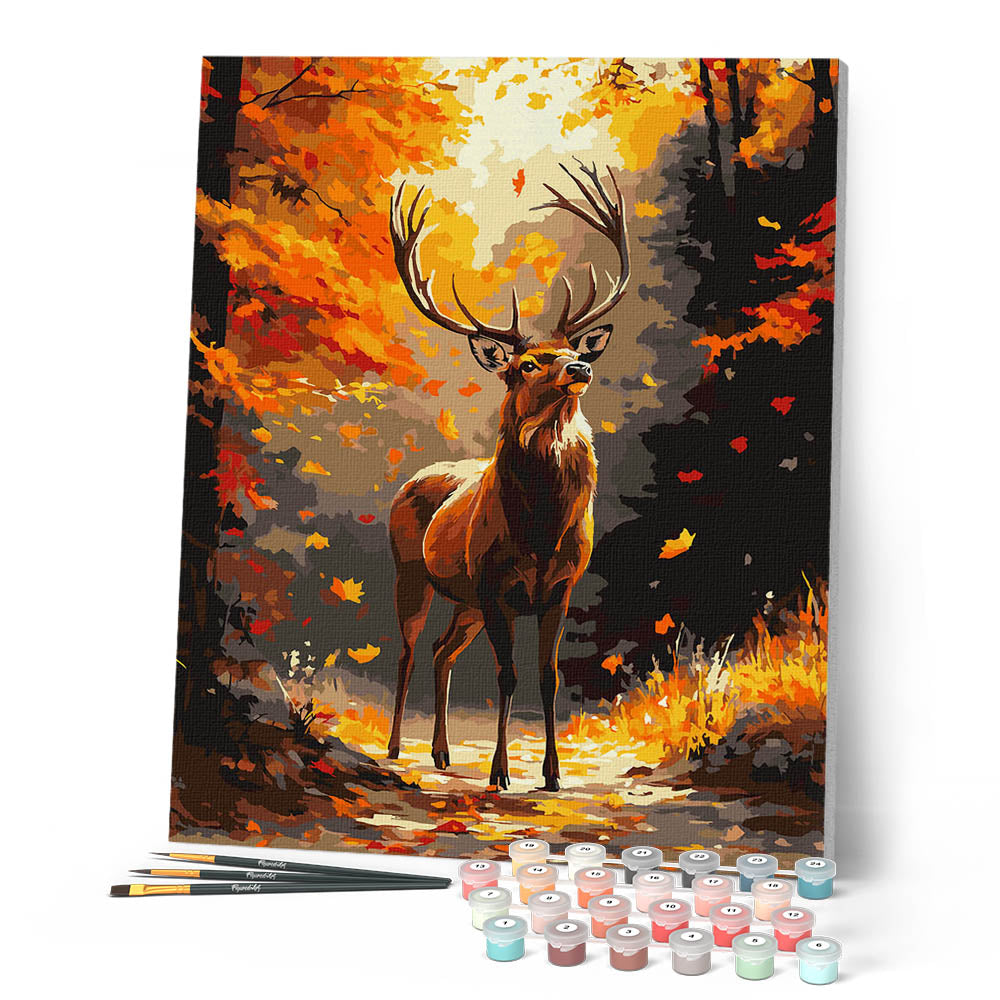 Peinture Par Numéros - Cerf Majestueux En Automne