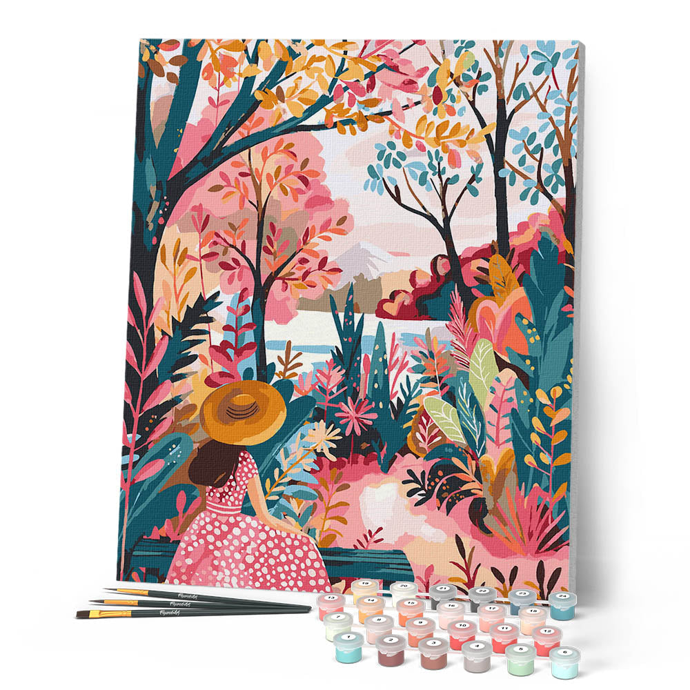 Peinture Par Numéros - Jardin Coloré En Automne