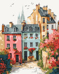 Peinture Par Numéros - Vieille Ville Colorée