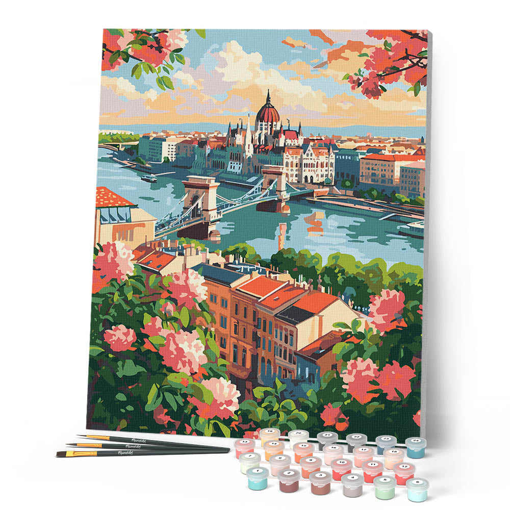 Peinture Par Numéros - Budapest En Fleurs