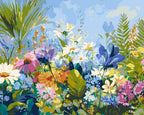 Paint By Numbers - Field Of Colourful Flowers