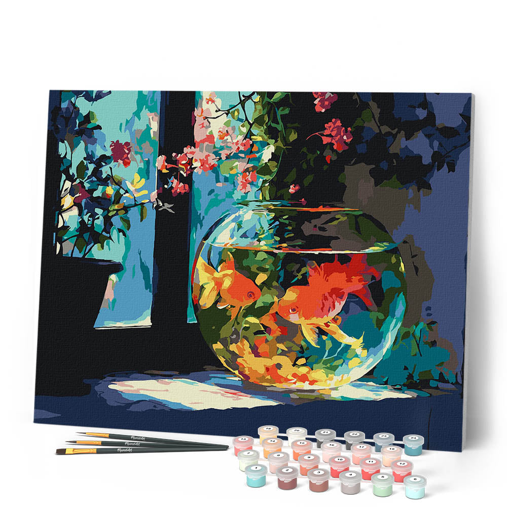 Pintura por números - Pecera soleada
