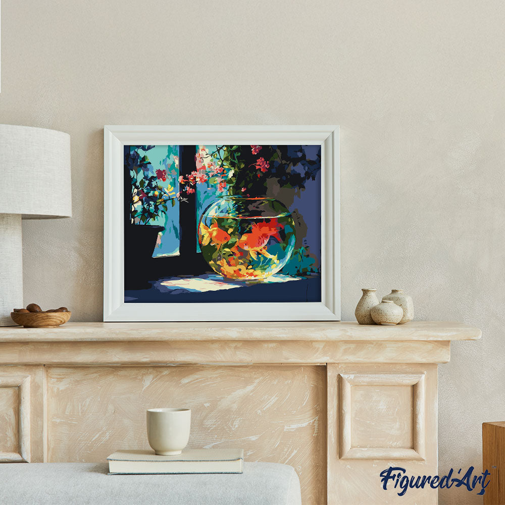 Pintura por números - Pecera soleada
