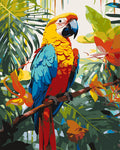 Peinture Par Numéros - Ara Tropical