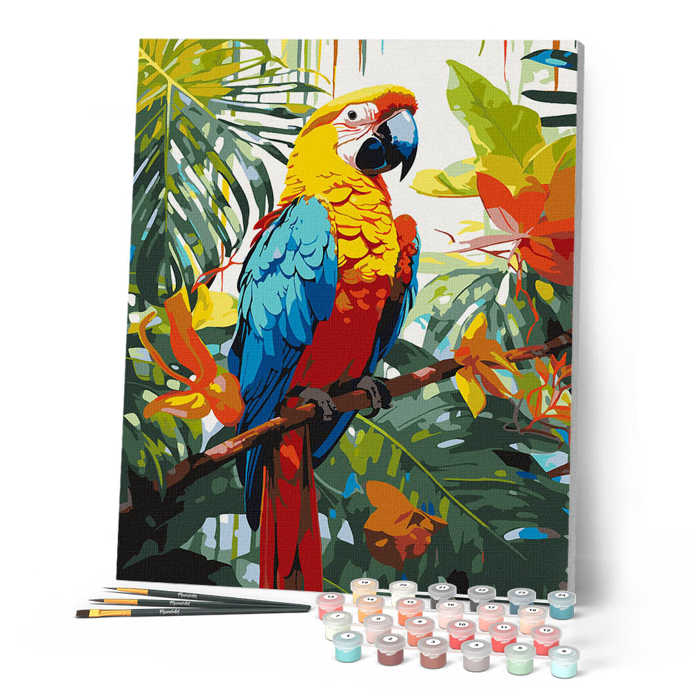 Peinture Par Numéros - Ara Tropical