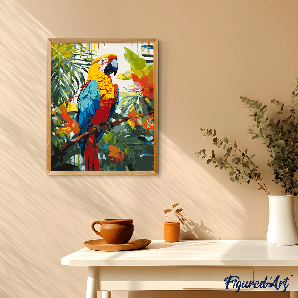 Peinture Par Numéros - Ara Tropical