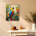 Peinture Par Numéros - Ara Tropical