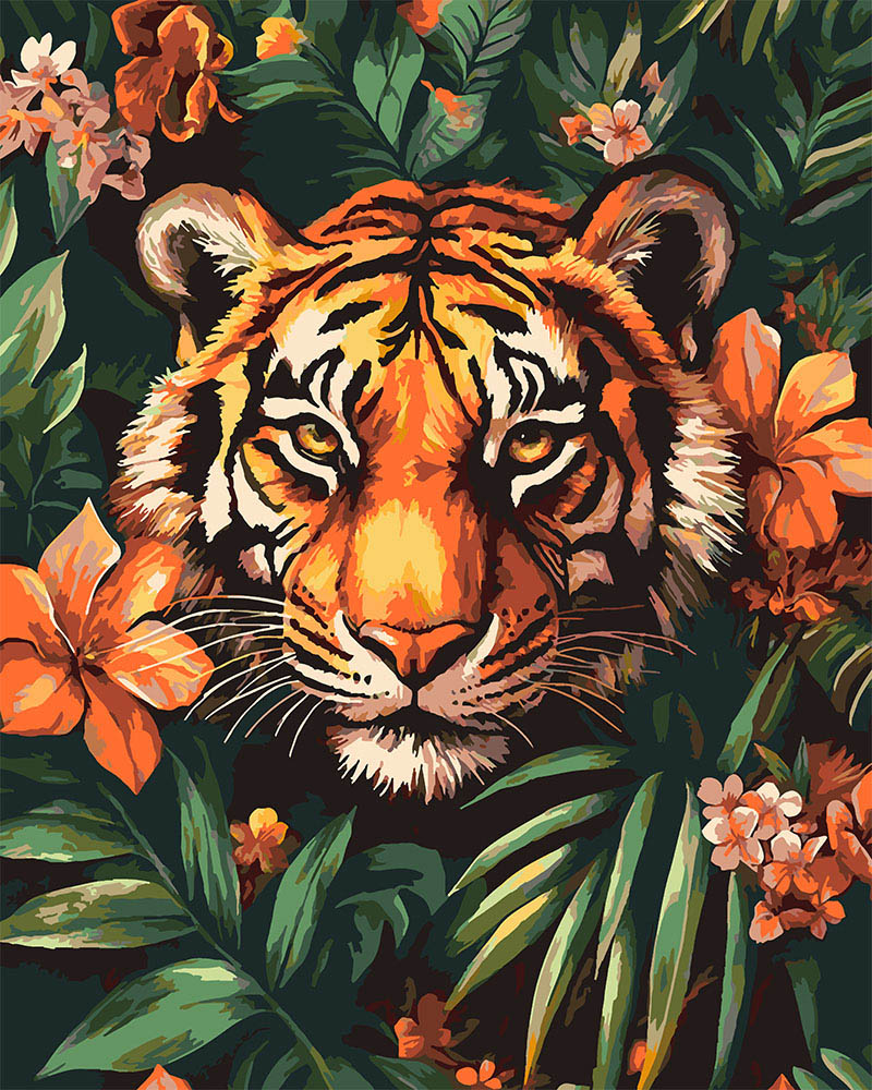 Paint by Numbers - Tropical Tiger