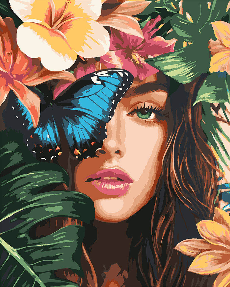 Pittura Con I Numeri - Bellezza Tropicale