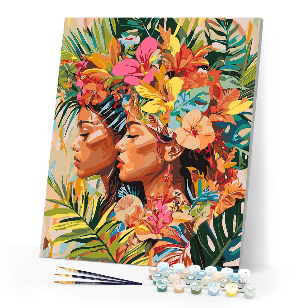 Paint by Numbers - Tropical Sisters
