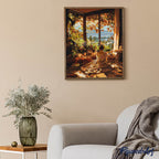 Pintura por números - Acogedora mañana de otoño