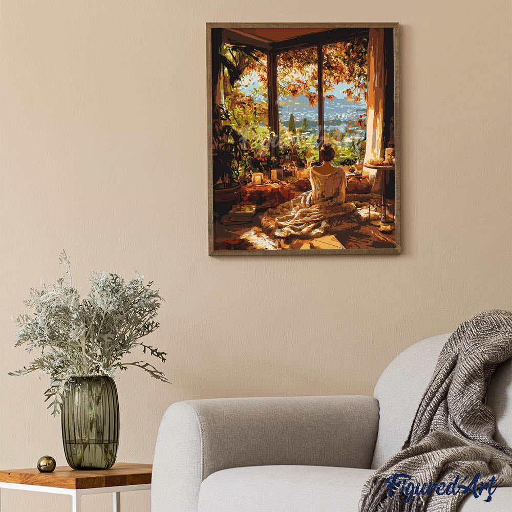 Pintura por números - Acogedora mañana de otoño