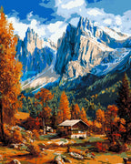 Peinture Par Numéros - Automne Dans Les Dolomites