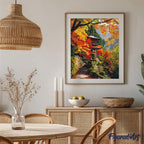 Pintura por números - Pagoda japonesa en otoño