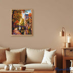 Paint By Numbers - Town By The Water In Autumn